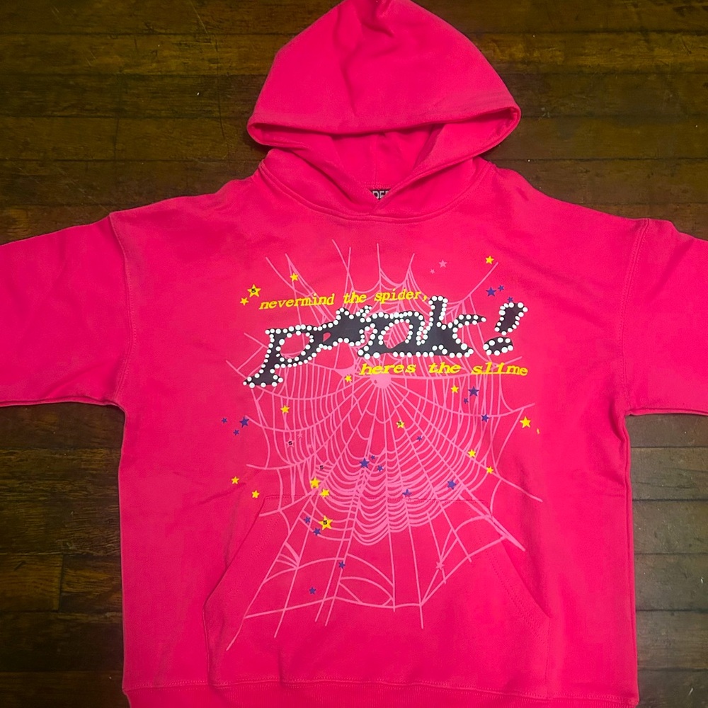 Pink Sp5der hoodie